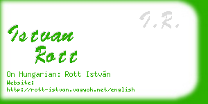 istvan rott business card